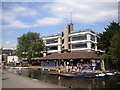 Boat house on the Cam near Mill Lane