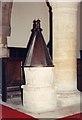 SP8550 : All Saints, Ravenstone - Font by John Salmon