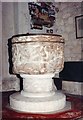 St John the Baptist, Stone - Font