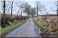 NO5357 : Minor road near Balglassie Farm by Steven Brown