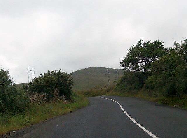 Powerlines alongside the R262 at Tullinlough