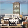 Rooftop view towards Capital Tower, Cardiff