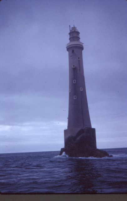 The Bishop Rock lighthouse in 1965