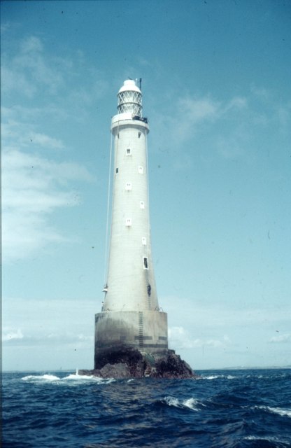 The Bishop Rock lighthouse in 1966