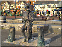 SZ0190 : Robert Baden-Powell Statue, Poole Quay by David Dixon