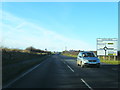 A477 approaches Sentry Cross roundabout