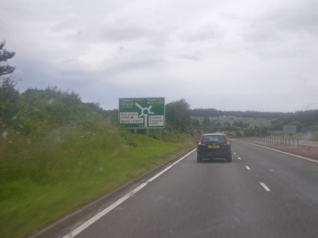The A9 south of the big roundabout