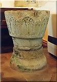 SY8093 : St Laurence, Affpuddle - Font by John Salmon