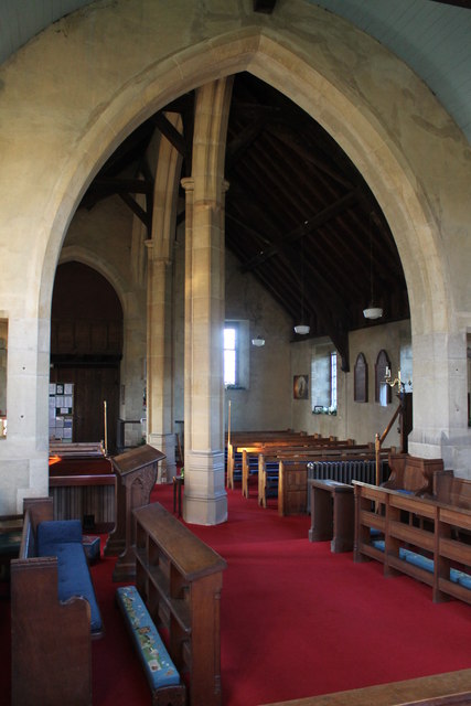 Interior, St Mary's church, Walesby