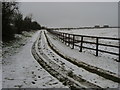 SP2609 : Bridleway heading up past Home Close Farm by Shaun Ferguson