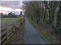 Path across a recreation ground in Thurnby