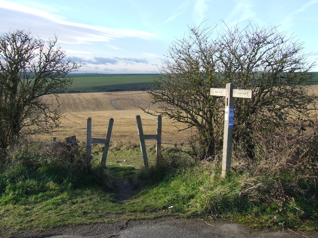 Path on the South Downs near Hove