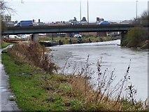 SE9907 : Anglers between Glanford and County bridges, Brigg by Christine Johnstone