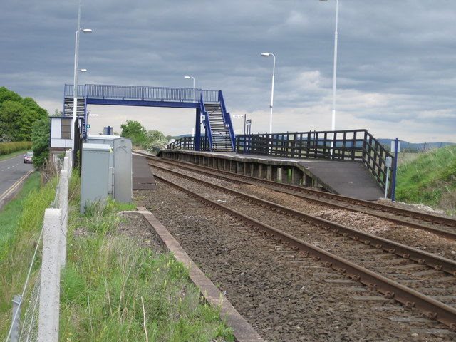 Teesside Airport railway station, County Durham, 2010