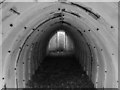 NT9331 : RAF Milfield - Dispersed Site No 6 - Inside A Stanton Air Raid Shelter by James T M Towill