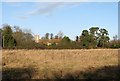 TL6355 : Over a field to Burrough Green Church by John Sutton