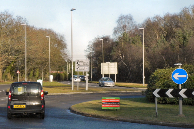A351 at Blackhill Roundabout