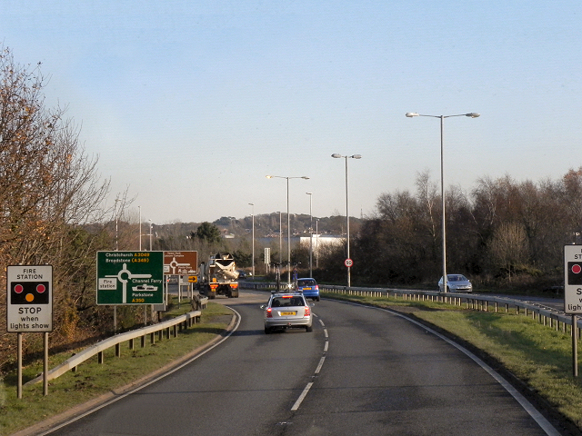 A350, Approaching Poole from the West