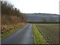 Lane heading east, Little Beech Hill