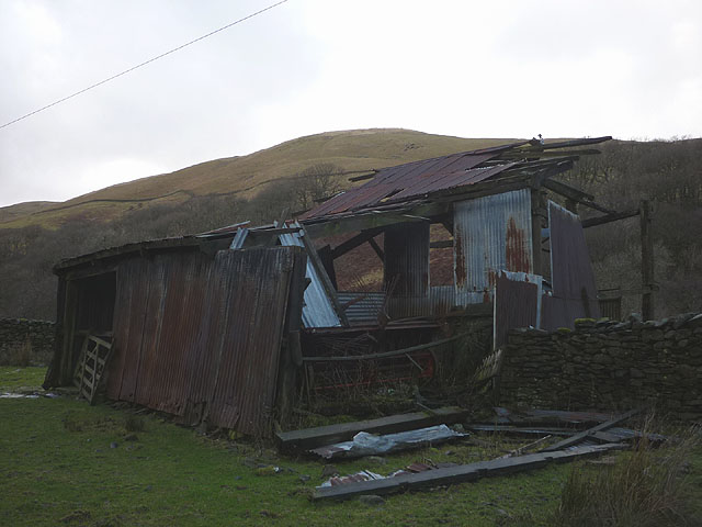 Ruined iron barn, lower Borrowdale