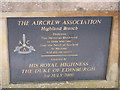 Aircrew Memorial Bandstand - plaque