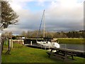 NH6140 : Yacht at Dochgarroch Lock by Gordon Brown