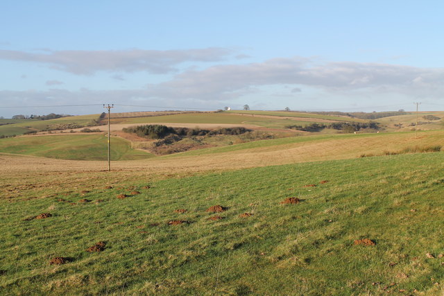 Fields and landscape near Otby