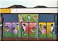 SD3031 : Pontins Camp Shop Mural by Gerald England