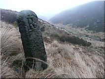 SD9820 : Boundary stone, Turvin Clough by Humphrey Bolton