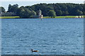 SK9306 : View across Rutland Water to Normanton Church by Mat Fascione