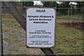 Sign on entrance to Abington allotments