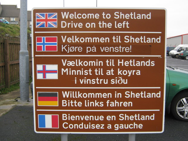Welcome to Shetland  Drive on the left