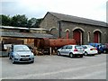 Rusting boiler outside Bitton railway station