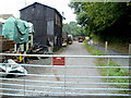 No public access ahead, Bitton railway station yard