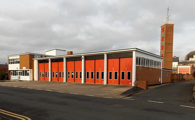 Maindee Fire Station and training tower, Newport