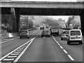 SU3716 : M27, Romsey Road Bridge by David Dixon