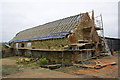 Barn under repair at Cherwell Farm