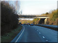 Railway Bridge over northbound A34 near Headbourne Worthy