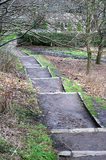 Steps Down to the Meadowbank Exit of Holyrood Park