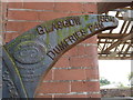 Annan: detail of the millennium milepost