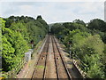 Railway lines northeast of Crowborough station