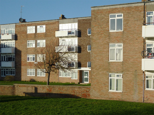 Housing blocks in Southwick, West Sussex