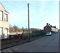 A gap in the houses, Marlborough Road, Newport