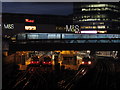 Stratford Station, London at night