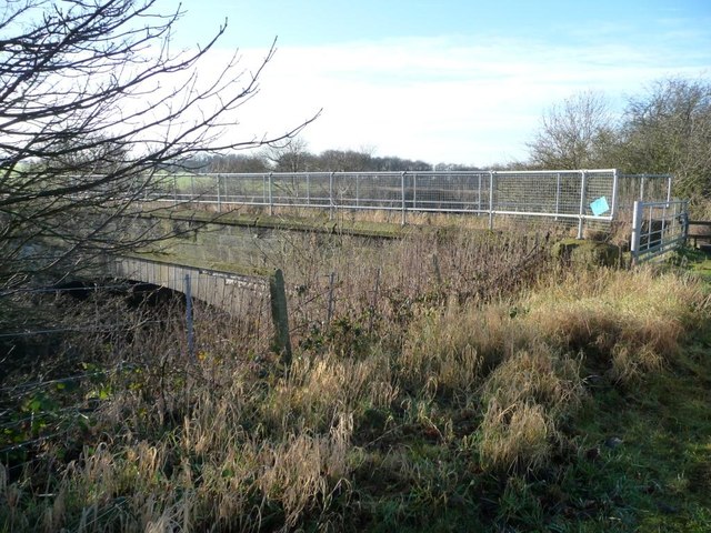 Gated and fenced railway bridge, Sturton... © Christine Johnstone cc-by ...