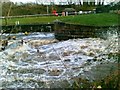 Sluice at Vale Royal Locks on the Weaver Navigation