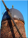 TL0468 : Cap details of Upper Dean Windmill by Michael Trolove