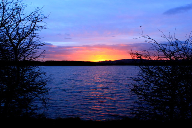 January sunset at Lochore Meadows © edward mcmaihin cc-by-sa/2.0 ...