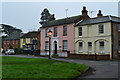 Houses and public house facing onto the green