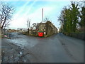 Woone Lane with the remains of Commercial Mill on the left